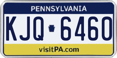 PA license plate KJQ6460