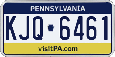 PA license plate KJQ6461