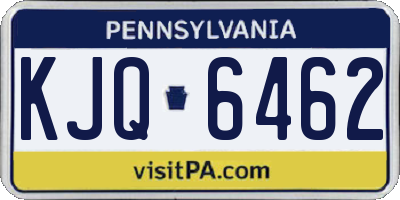PA license plate KJQ6462
