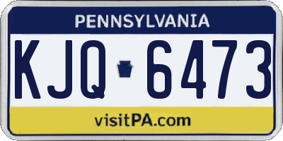 PA license plate KJQ6473