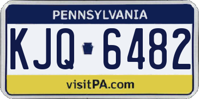 PA license plate KJQ6482
