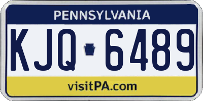 PA license plate KJQ6489