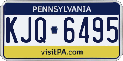 PA license plate KJQ6495
