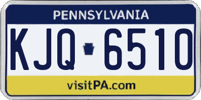 PA license plate KJQ6510