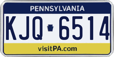PA license plate KJQ6514
