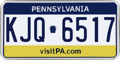 PA license plate KJQ6517