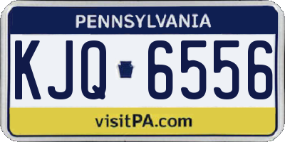 PA license plate KJQ6556