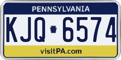 PA license plate KJQ6574