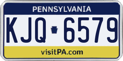 PA license plate KJQ6579