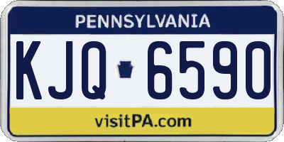 PA license plate KJQ6590