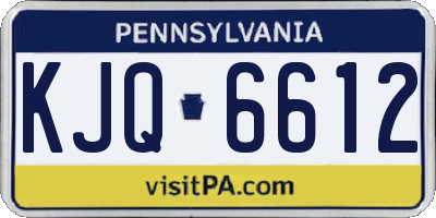 PA license plate KJQ6612