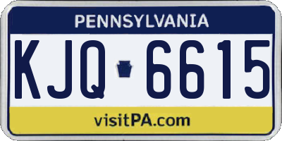 PA license plate KJQ6615