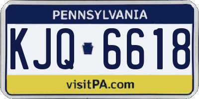PA license plate KJQ6618