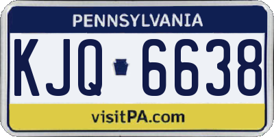 PA license plate KJQ6638