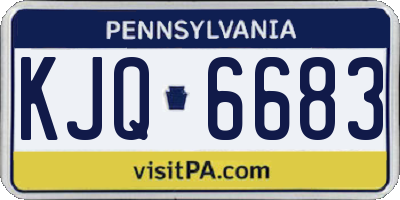 PA license plate KJQ6683