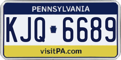 PA license plate KJQ6689