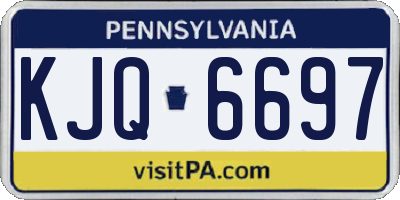 PA license plate KJQ6697