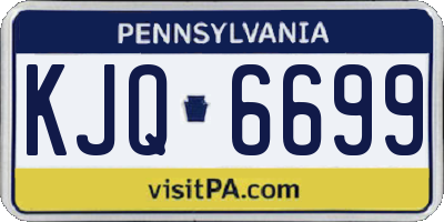 PA license plate KJQ6699