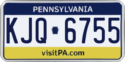 PA license plate KJQ6755