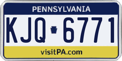 PA license plate KJQ6771