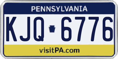 PA license plate KJQ6776