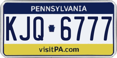 PA license plate KJQ6777