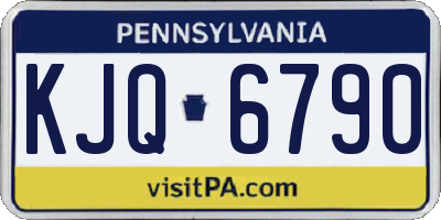 PA license plate KJQ6790