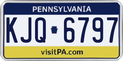 PA license plate KJQ6797