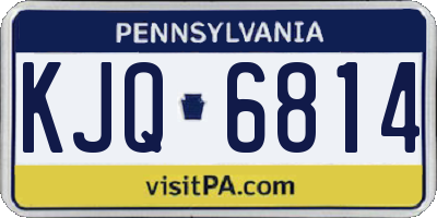 PA license plate KJQ6814