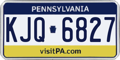 PA license plate KJQ6827