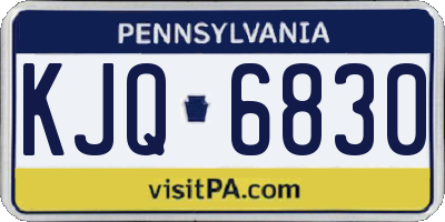 PA license plate KJQ6830