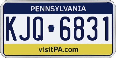 PA license plate KJQ6831