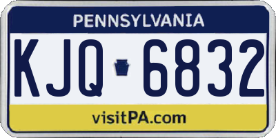 PA license plate KJQ6832