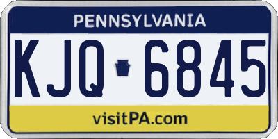 PA license plate KJQ6845