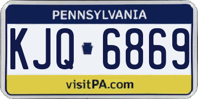 PA license plate KJQ6869