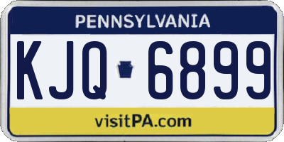 PA license plate KJQ6899
