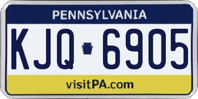 PA license plate KJQ6905