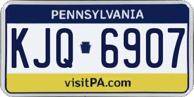PA license plate KJQ6907