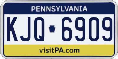 PA license plate KJQ6909