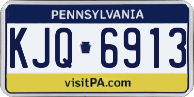 PA license plate KJQ6913