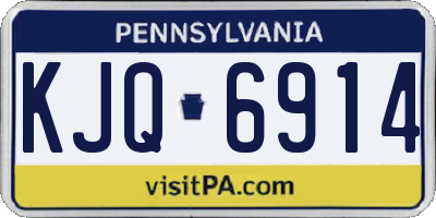 PA license plate KJQ6914