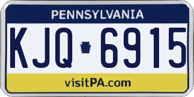 PA license plate KJQ6915