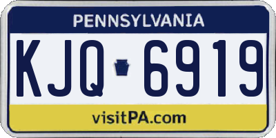 PA license plate KJQ6919