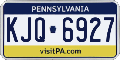 PA license plate KJQ6927