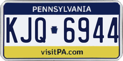 PA license plate KJQ6944