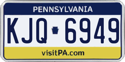 PA license plate KJQ6949