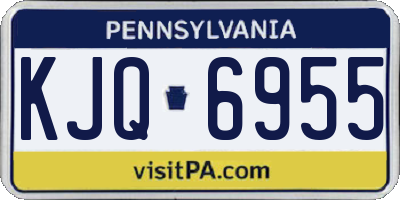 PA license plate KJQ6955