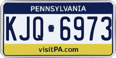 PA license plate KJQ6973