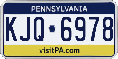 PA license plate KJQ6978