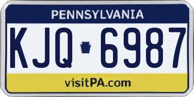 PA license plate KJQ6987